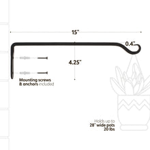 Load image into Gallery viewer, Hanging Plant Bracket 15 Inch Wall Plant Hanger Windchime Hanger 4pk
