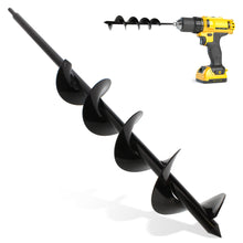 Load image into Gallery viewer, Garden Auger 3” x 24” Inch Rapid Planter 3/8” Hex Drive Post Hole Digger
