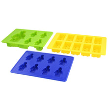 Load image into Gallery viewer, Silicone Ice Cube Mold 3pk Toy Figure Ice Molds Building Blocks Set
