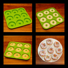 Load image into Gallery viewer, Silicone Donut Pan Bagel Mold for Baking
