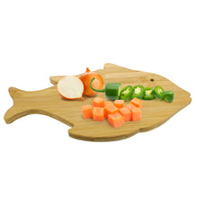 Load image into Gallery viewer, Wooden Cutting Board Fish, Chopping Charcuterie Serving Board
