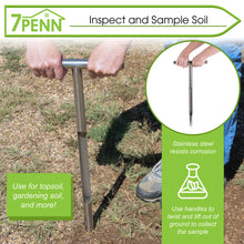Load image into Gallery viewer, Stainless Steel Soil Probe 20in Sampler Tool Soil Test Kit for Lawns
