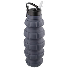 Load image into Gallery viewer, Silicone Collapsible Water Bottle 20oz Travel Cup with Lid and Clip
